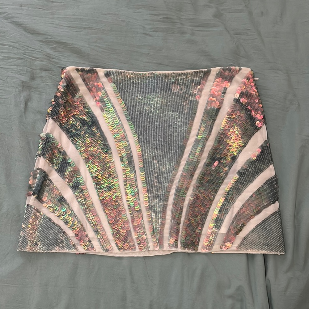 Sequin Embellished Skirt - Multicolor Siren Skirt